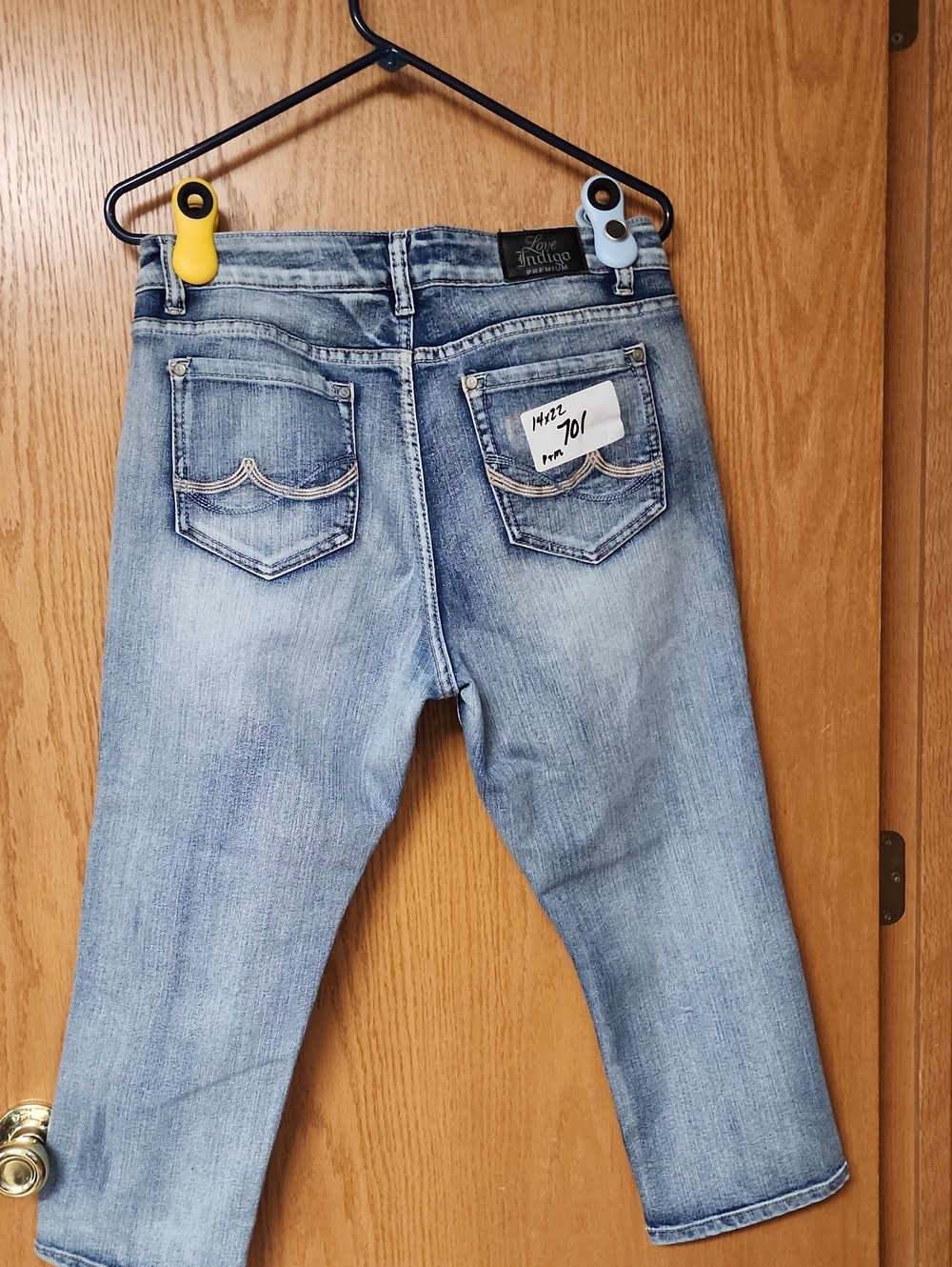 Love indigo Women’s Jeans - Classic Back Pocket Detail 14x22 number 701